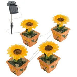 EGLO Clairage de jardin à fleurs à led à quatre lumières extérieures led Eg... pas cher