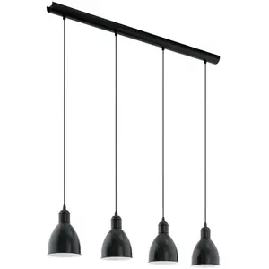 EGLO Barre de suspensions Priddy L97,5 cm - Noir pas cher
