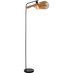 Comparateur de prix : EGLO Siruela Vloerlamp - E27 - 160 cm - Bruin/Zwart - Papier
