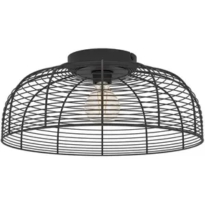 Eglo DraadlampDerwen Ø 45cm   plafond   zwart   31398 pas cher