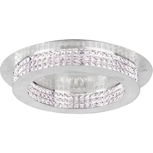 EGLO, Applique + plafonnier, 39404 PRINCIPE LED Deckenleuchte klar 14x3.15W 3000K warmweiss (5320 lm) pas cher