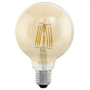 Eglo - Ampoule à bille jaune led 95 - E27 4 w 330lm 2200K Globe pas cher