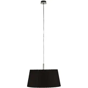 EGLO Lampe suspendue avec abat-jour textile, lampe de salon, suspensio... pas cher