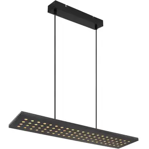 Comparateur de prix : Globo, Suspension, Lampe à suspendre métal noir mat, 1xLED, 15770HB