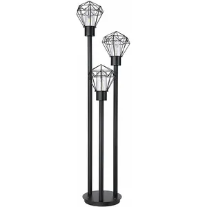 Globo Lampadaire d'extérieur lampadaire chemin lumineux retro grid lam... pas cher