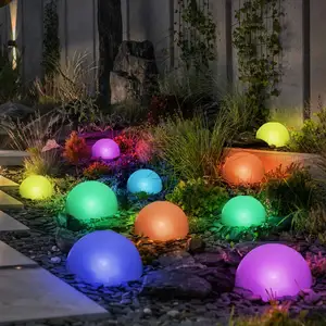 Globo - Lampe solaire d'extérieur lumineuse décoration de jardin led h... pas cher
