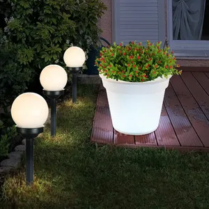 Globo - Lampe solaire prise lampe boule lumineuse extérieure avec piqu... pas cher