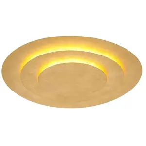 Globo, Applique + plafonnier, Plafonnier Métal Doré, 1xled (5200 lm) pas cher