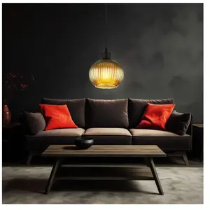 Comparateur de prix : Globo Lampe suspendue suspension plafonnier salle à manger lampe de cuisine noir mat