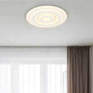 Globo - plafonnier - Alois - blanc - métal - Ø 49cm - LED - 48554 pas cher