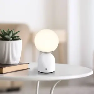 Globo Lampe de table, lampe de chambre, lampe d'appoint, variateur tactile led, table de chevet, nickel pas cher