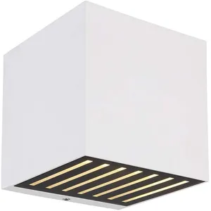 Globo Applique murale d'extérieur LED en aluminium et verre IP54, spot blanc
