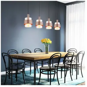 Comparateur de prix : Globo Lampe suspendue plafonnier lampe suspendue lampe de salle à manger verre ambre 4 lampes