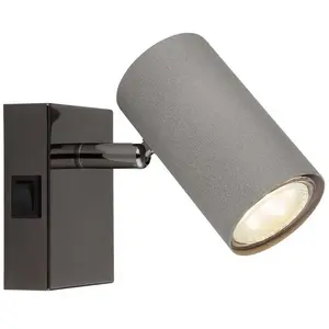 Globo Spot mural applique spot spot lampe de salon orientable gris H 10 cmVendu parmanomano