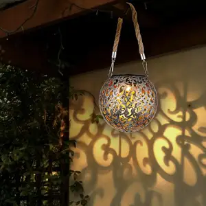 Globo - Lampe solaire suspension lumière décoration de jardin led jard... pas cher