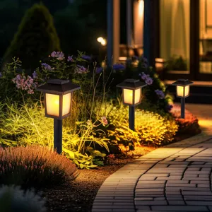 Globo - 3x led solaire plug-in lumières chemin de jardin rétro effet f... pas cher