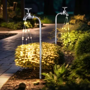 Globo - Robinet de jardin décoratif pour robinet solaire avec éclairag... pas cher