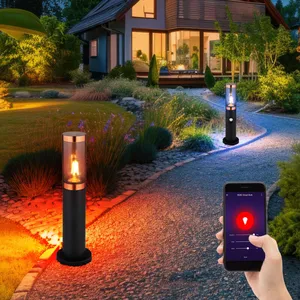 Globo Lampadaire led pour chemin, lampadaire d'extérieur avec détecteu... pas cher