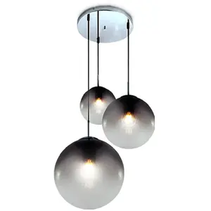 Globo hanglamp Varus - chroom - metaal - 51 cm - E27 fitting - 15861-3 pas cher