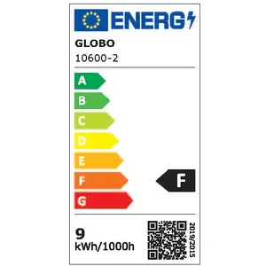 Globo 10600-2 Lot de 2 ampoules LED 9 W E27 3000 K Transparent pas cher