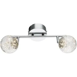 Comparateur de prix : Globo Plafonnier spot led Plafonnier led 2 flammes Plafonnier deux spo...