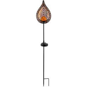Globo Lampe solaire à LED flammes optique boule de verre plug spotlight or l... pas cher