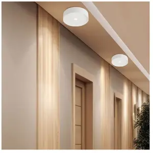 Comparateur de prix : GLOBO LIGHTING Plafonnier led plafonnier blanc lampe de cuisine lampe de couloir, aluminium, 10W 470lm blanc chaud, DxH 15 x 4 cm, lot de 2