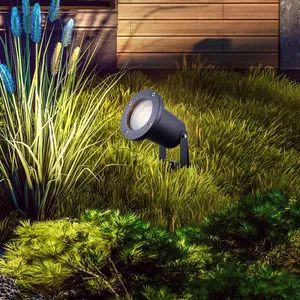 Spot de jardin avec piquet de terre éclairage d'allée lampe d'extérieu... pas cher