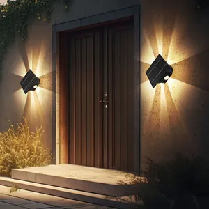 Globo Lighting - Lampe solaire noire, lampe d'extérieur, applique mura... pas cher