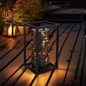 Globo - Lampe solaire extérieur lumière solaire jardin lumière cadre m... pas cher