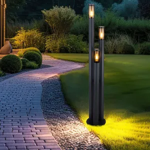 Lampe d'extérieur à led Lampes sur pied Lampes d'extérieur en acier in... pas cher