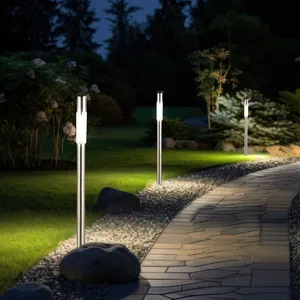 Globo - Lampe solaire d'extérieur avec piquet de terre, lampe solaire,...