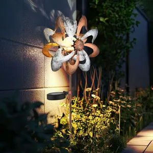Globo Lighting - Lampe solaire Roue à vent Lampe solaire Piquet de ter... pas cher