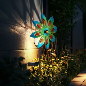 Globo Lighting - Décoration de jardin Roue à vent led Lampe solaire La... pas cher