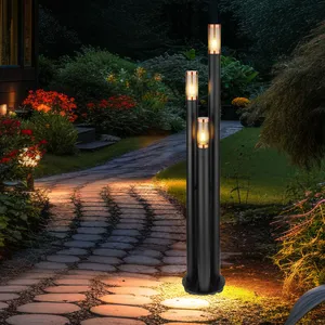 Lampadaire, éclairage de chemin, lampe d'extérieur en acier inoxydable...