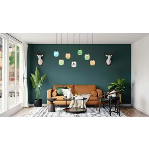 NOWA Suspension lampe suspension lampe de table à manger verre multicolore noir LED H 150 cmVendu parmanomano