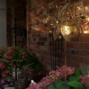 Comparateur de prix : Globo Lighting - Lampe solaire Roue à vent Lampe solaire Piquet de ter...