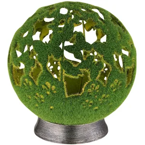 Globo - Lampe solaire d'extérieur boule led lumière de jardin vert poi...