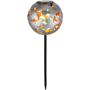 Globo Lighting - Lampe solaire gris argenté or Boule solaire pour exté... pas cher