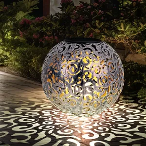 LED solaire lumière extérieure jardin chemin éclairage boule plug lamp...