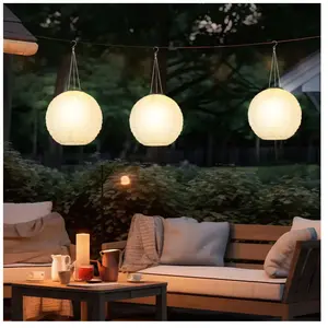 Lampe solaire Lampion Lampe d'extérieur LED Lampe à suspendre de jardi... pas cher