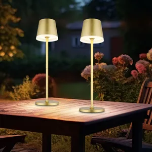 Lampe solaire de table Lampe d'extérieur Lampe d'appoint de jardin, mé... pas cher
