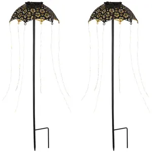 Globo Lighting - Lampe solaire d'extérieur avec piquet de terre Décora... pas cher