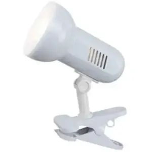 GLOBO Spot a pince métal l24 x h21 cm - Blanc pas cher