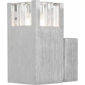 Comparateur de prix : Spot mural couloir argent G9 blanc chaud couloir aluminium Globo 56444...