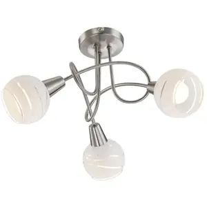 GLOBO Projecteur LED avec 3 ampoules ELLIOTT Nickel mat 54341-3 pas cher
