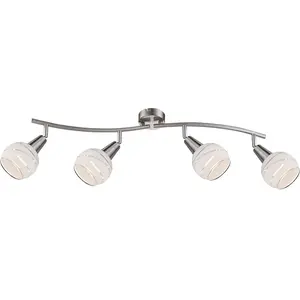 Comparateur de prix : Globo 54341-4 Spot, Nickel, 4 W, Argent