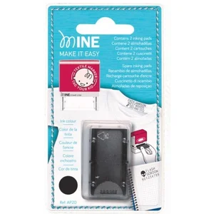 2 recharges d'encre pour tampon MINEstamp Noire pas cher