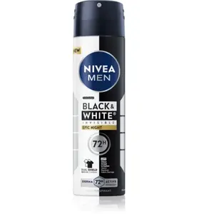 NIVEA, Déodorant, Men Spray Antiperspirant Black & White Epic Night 15... pas cher