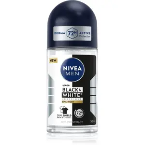 NIVEA, Déodorant, Men Rollon Antiperspirant Black & White Epic Night 5... pas cher